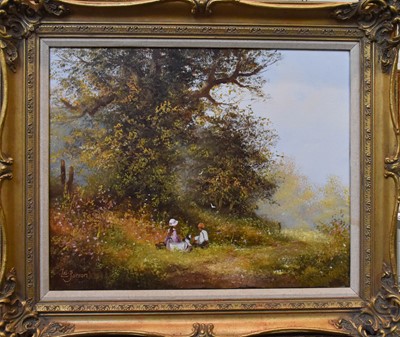 Lot 1177 - Les Parson (20 Century) 
A young boy and girl...