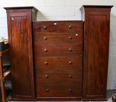 Lot 1383 - A piece of mahogany Victorian bedroom...