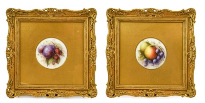 Lot 644 - A Pair of Royal Worcester Porcelain Plaques,...
