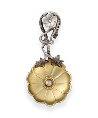 Lot 2033 - A Victorian Parcel-Gilt Silver Caddy-Spoon