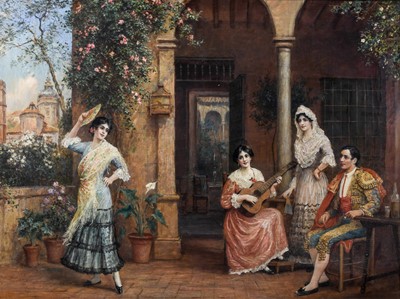 Lot 572 - Arthur Trevor Haddon RBA (1864-1941) Spanish...