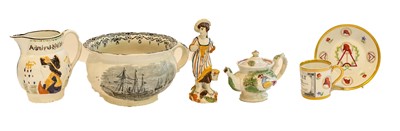 Lot 305 - Assorted ceramics including an early 19th...