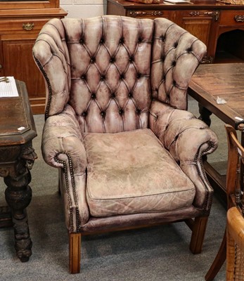 Lot 1347 - A modern weathered effect, plum coloured,...