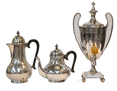 Lot 318 - A George III Old Sheffield plate tea urn,...