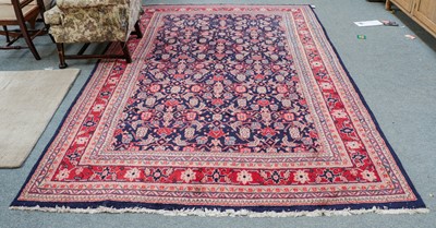 Lot 1216 - Faraghan carpet, the indigo Herati field...