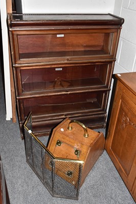 Lot 1288 - A Victorian brass and pale oak coal purdonium,...