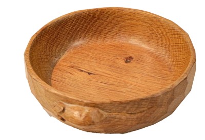 Lot 343 - A Robert 'Mouseman' Thompson Yorkshire oak nut...