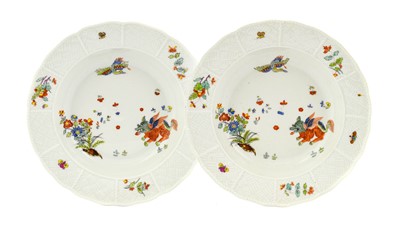 Lot 45 - A Pair of Meissen Porcelain Soup Plates, circa...