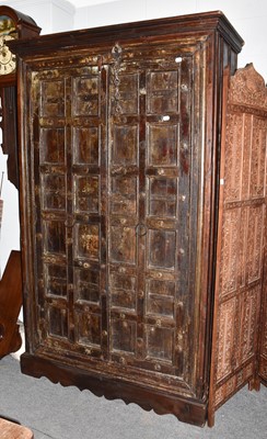 Lot 1412 - A large 19th century continental panelled and...