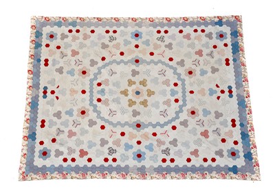 Lot 2120 - Late 19th Century Hexagonal Patchwork Bed...