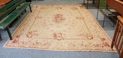 Lot 1221 - A Chinese needlepoint carpet of Aubusson...