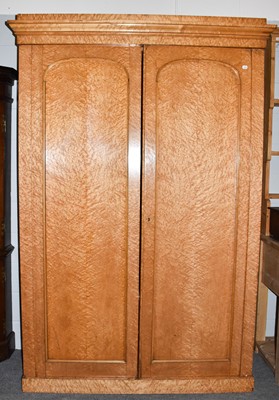 Lot 1306 - A pair of early 20th century birdseye maple...