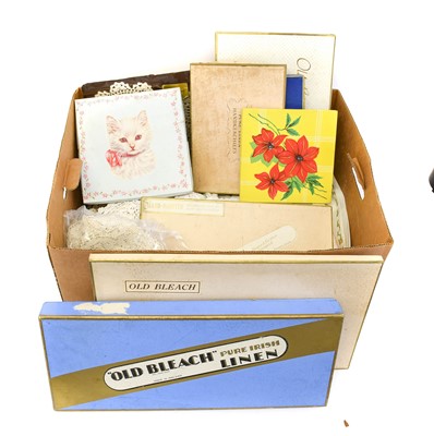 Lot 2102 - Assorted White Linen and Textiles, comprising...