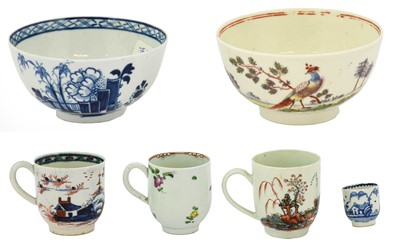 Lot 604 - A Chaffers Liverpool Porcelain Coffee Cup,...