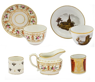 Lot 617 - A Herculaneum Porcelain Teacup, Saucer and...