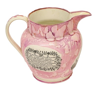 Lot 631 - A Dixon & Co Sunderland Lustre Jug, circa 1820,...