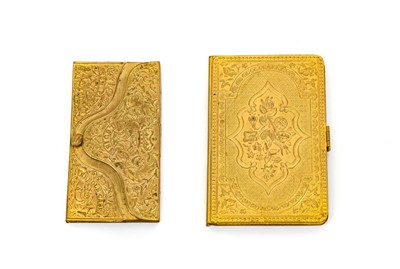 Lot 2151 - Gilt Metal 'The Unique' Hinged Needle Case,...