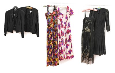 Lot 2056 - Circa 1930/40s Ladies' Evening Wear,...