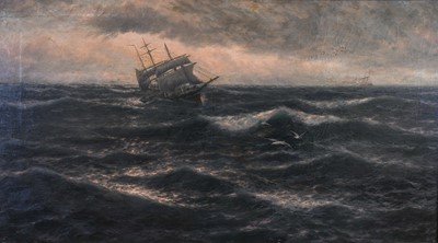 Lot 565 - John Rose Miles (1844-1916) "After a Stormy...
