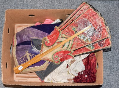 Lot 2186 - Collection of Eastern and Chinese Textiles,...
