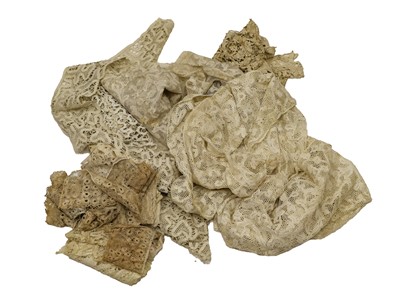 Lot 2144 - Assorted 18th Century and Later Lace Trims,...