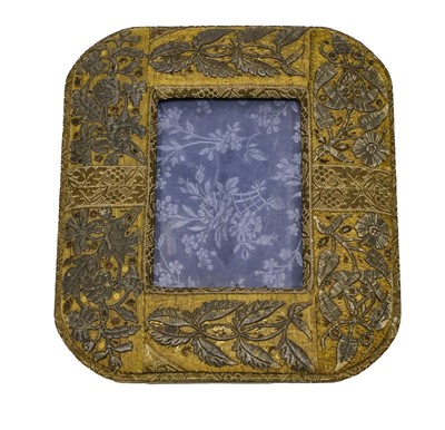 Lot 2173 - 18th Century Gilt Woven Mounted Photograph...
