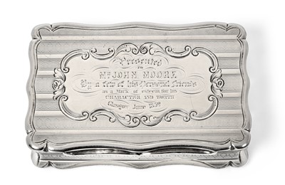 Lot 2044 - A Victorian Silver Snuff-Box