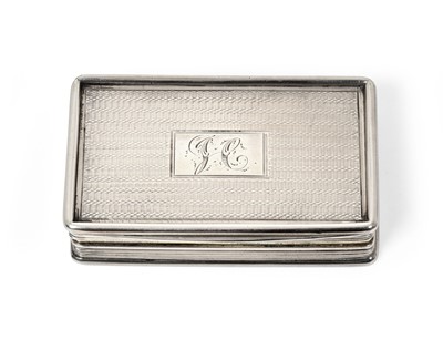 Lot 2047 - A William IV Silver Snuff-Box