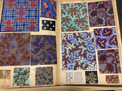 Lot 2196 - Album of 19th Century Dress Fabric Designs,...
