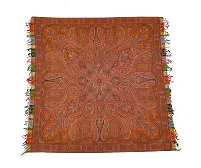 Lot 2106 - Early 20th Century Woven Paisley Shawl, with...