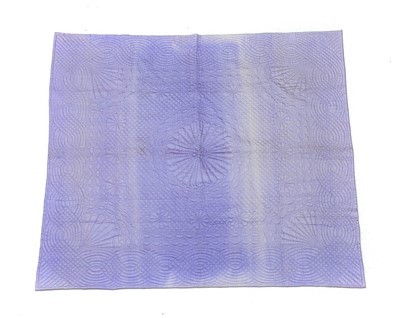 Lot 2105 - Early 20th Century Purple Satinised Wholecloth...
