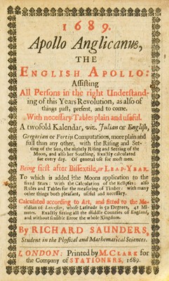 Lot 2005 - Almanacks A collection of ten almanacks for...