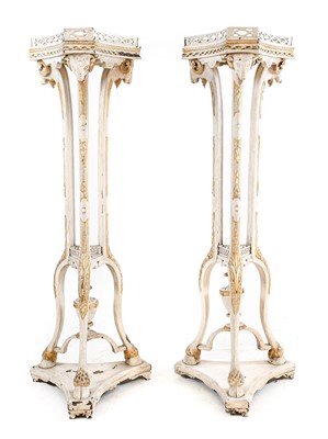 Lot 831 - ~ A Pair of 19th Century Adam Style Cream...