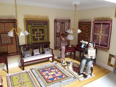 Lot 2015 - Modern Miniature Rug and Textiles Gallery...