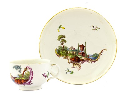 Lot 47 - A Ludwigsburg Porcelain Teacup and Saucer,...