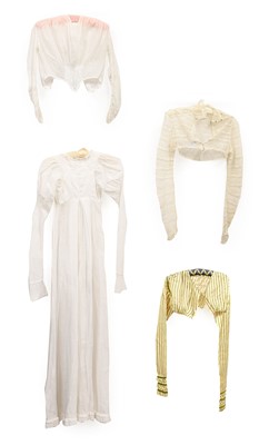 Lot 2021 - Early 19th Century Costume, comprising a white...