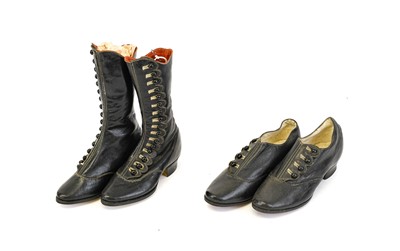 Lot 2011 - A Pair of Late 19th Century Child's Black...
