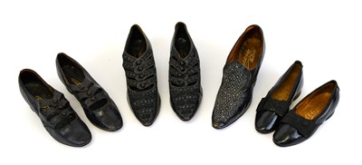 Lot 2031 - A Pair of Late 19th Century Lady's Black...