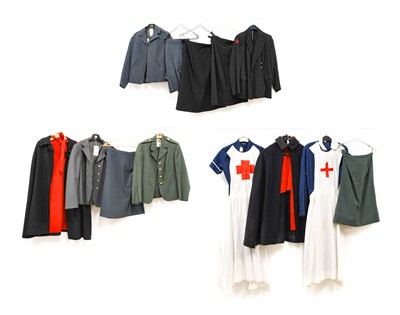 Lot 2061 - Ladies' Uniforms, comprising Wells & Co navy...