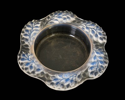 Lot 12 - A Lalique Frosted and Clear Glass Coupe...