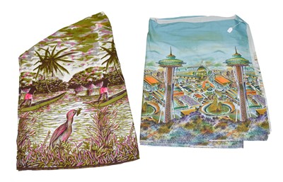 Lot 2114 - Length of Printed Cotton 'Come to the Fair'...