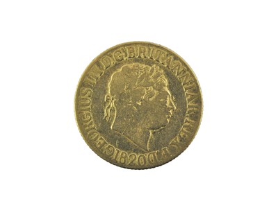 Lot 221 - ♦George III, Sovereign 1820, obv. laureate...
