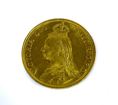 Lot 223 - ♦Victoria, Two Pounds 1887JH, S.3865,...