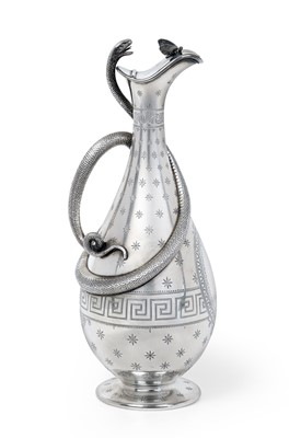 Lot 2079 - A Victorian Silver Claret-Jug