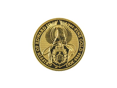 Lot 316 - ♦Gold Bullion Quarter Ounce Griffin of Edward...
