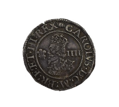 Lot 109 - ♦Charles I, Groat, Aberystwyth Mint, mm book,...