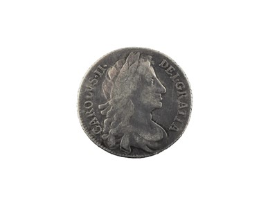 Lot 137 - ♦Charles II, Shilling 1683, fourth (large)...