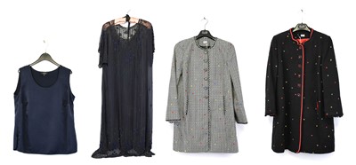 Lot 2259 - Caroline Charles Black Longline Jacket, in...