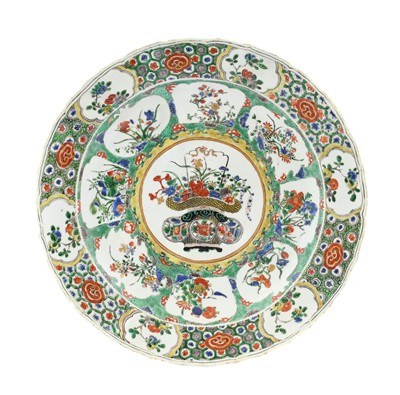 Lot 74 - A Chinese Porcelain Dish, Kangxi, of circular...