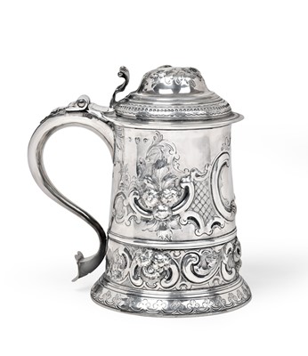 Lot 2002 - A George II Silver Tankard